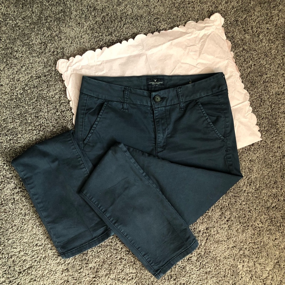 American Eagle Navy Khakis
